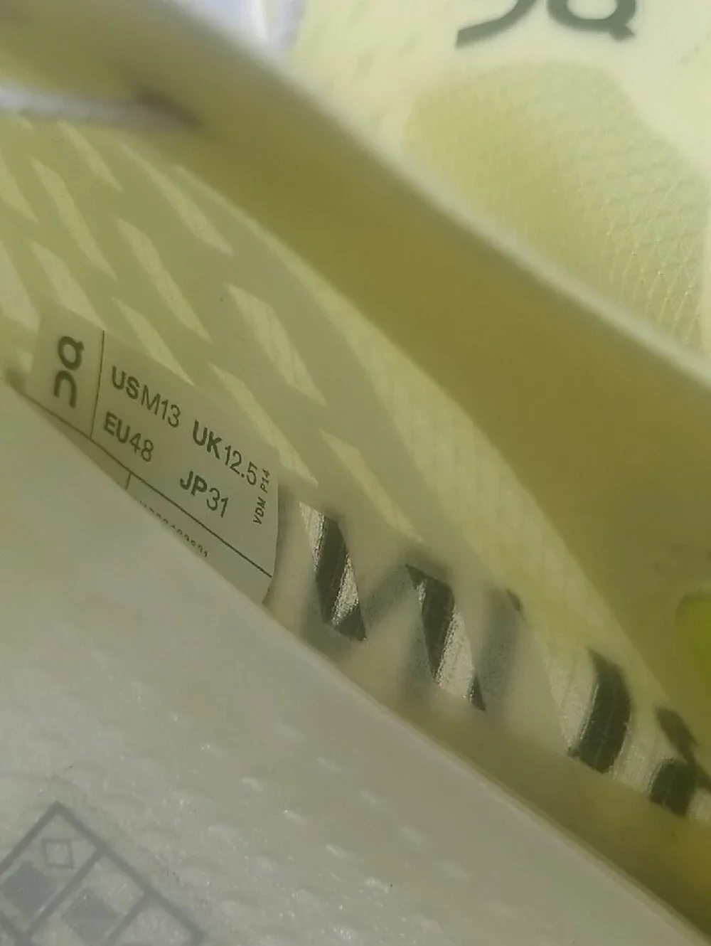 On Running Cloudboom Strike Yellow/White Men's Racing Shoes